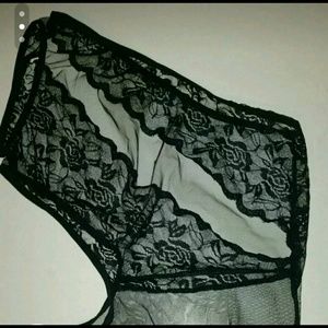 NWOT One piece cross over shoulder lingerie